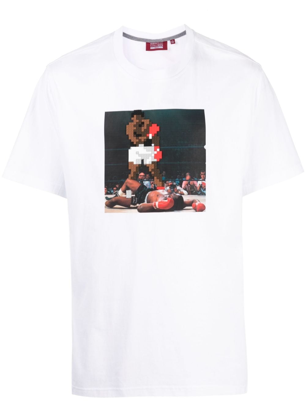 Mostly Heard Rarely Seen 8-Bit Knock Out cotton T-shirt - White von Mostly Heard Rarely Seen 8-Bit