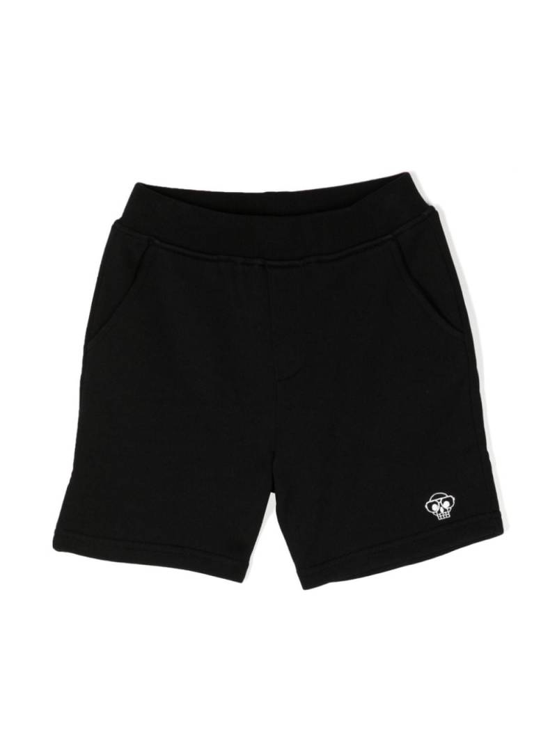 Mostly Heard Rarely Seen 8-Bit Mini skull-embroidered track shorts - Black von Mostly Heard Rarely Seen 8-Bit