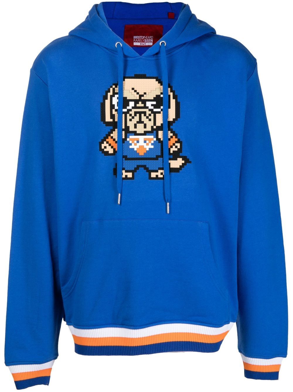 Mostly Heard Rarely Seen 8-Bit New York long-sleeve hoodie - Blue von Mostly Heard Rarely Seen 8-Bit