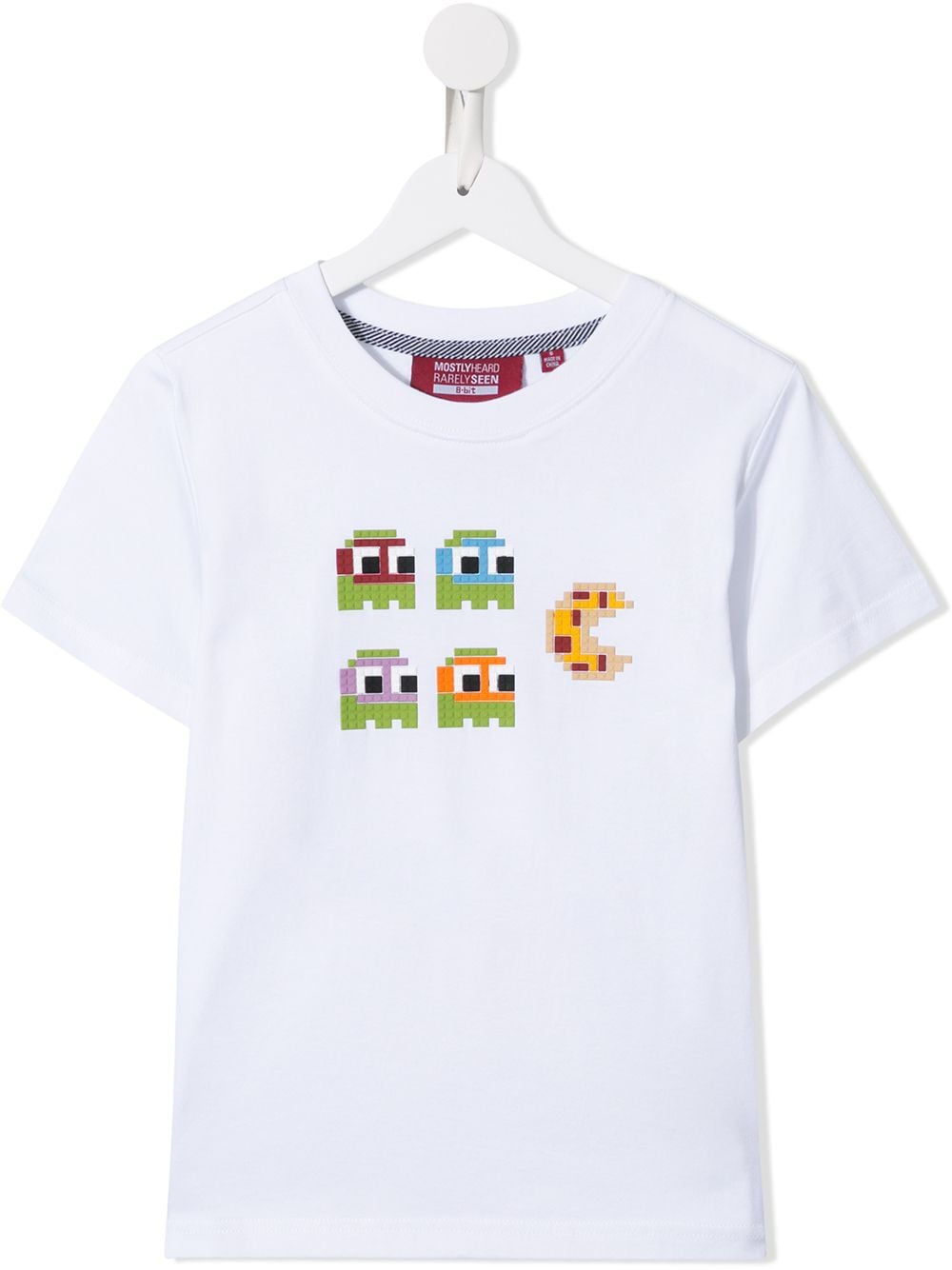 Mostly Heard Rarely Seen 8-Bit Pacman pizza T-shirt - White von Mostly Heard Rarely Seen 8-Bit