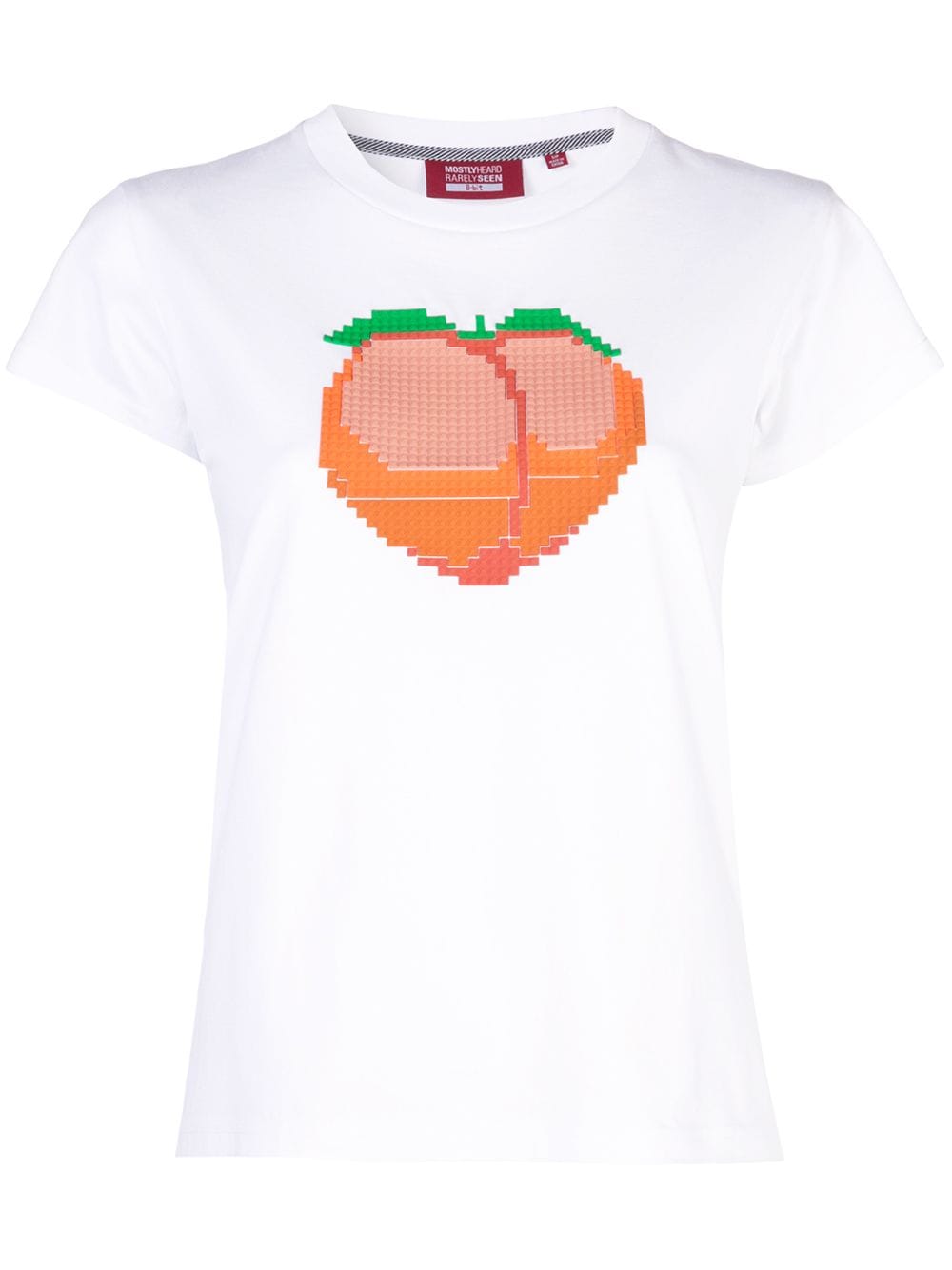 Mostly Heard Rarely Seen 8-Bit Peach T-shirt - White von Mostly Heard Rarely Seen 8-Bit