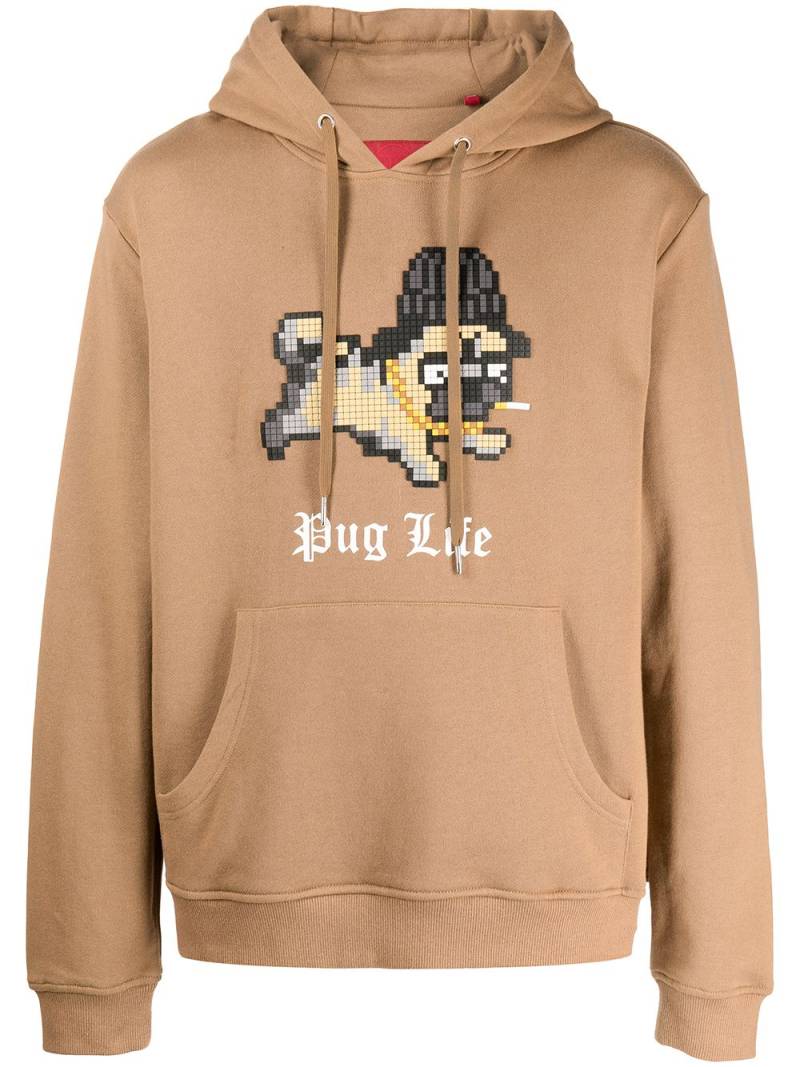 Mostly Heard Rarely Seen 8-Bit Pug Life pullover hoodie - Brown von Mostly Heard Rarely Seen 8-Bit