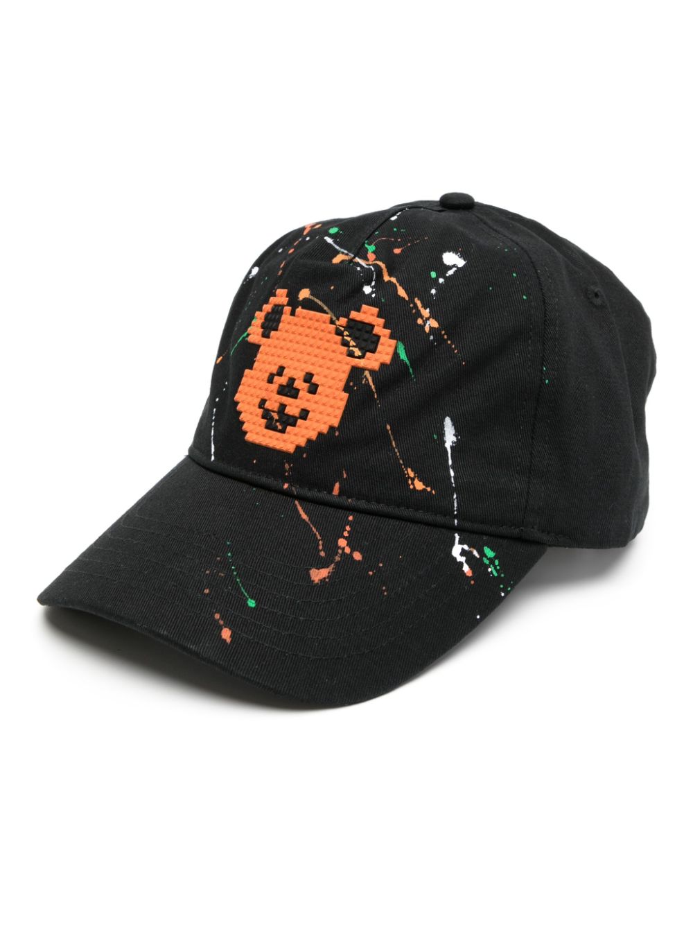 Mostly Heard Rarely Seen 8-Bit Pumpkin Bear Painted baseball cap - Black von Mostly Heard Rarely Seen 8-Bit