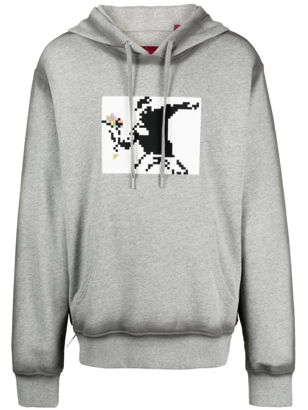 Mostly Heard Rarely Seen 8-Bit Throwing The Bouquet graphic-print cotton hoodie - Grey von Mostly Heard Rarely Seen 8-Bit