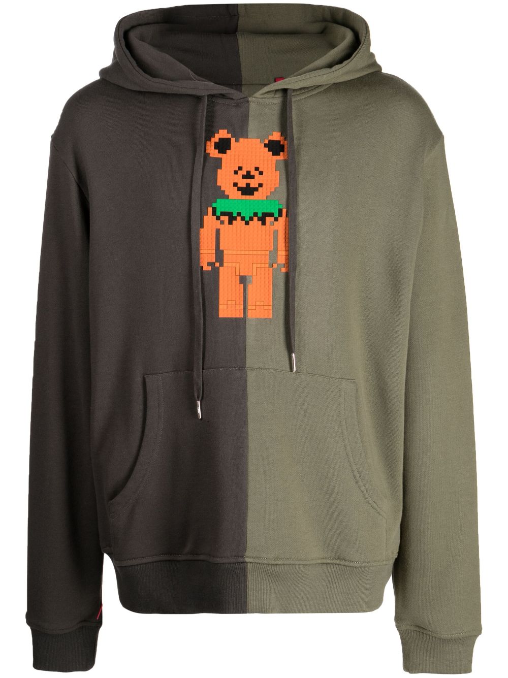 Mostly Heard Rarely Seen 8-Bit bear-print cotton hoodie - Green von Mostly Heard Rarely Seen 8-Bit