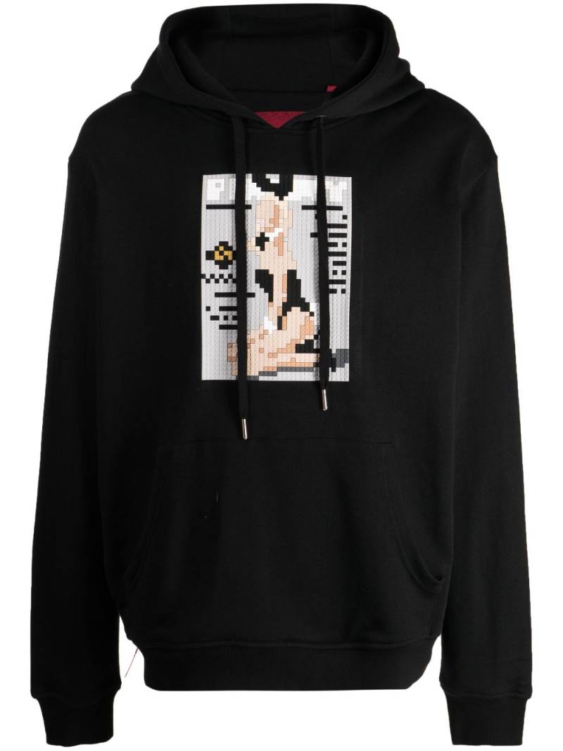 Mostly Heard Rarely Seen 8-Bit bunny-print cotton hoodie - Black von Mostly Heard Rarely Seen 8-Bit