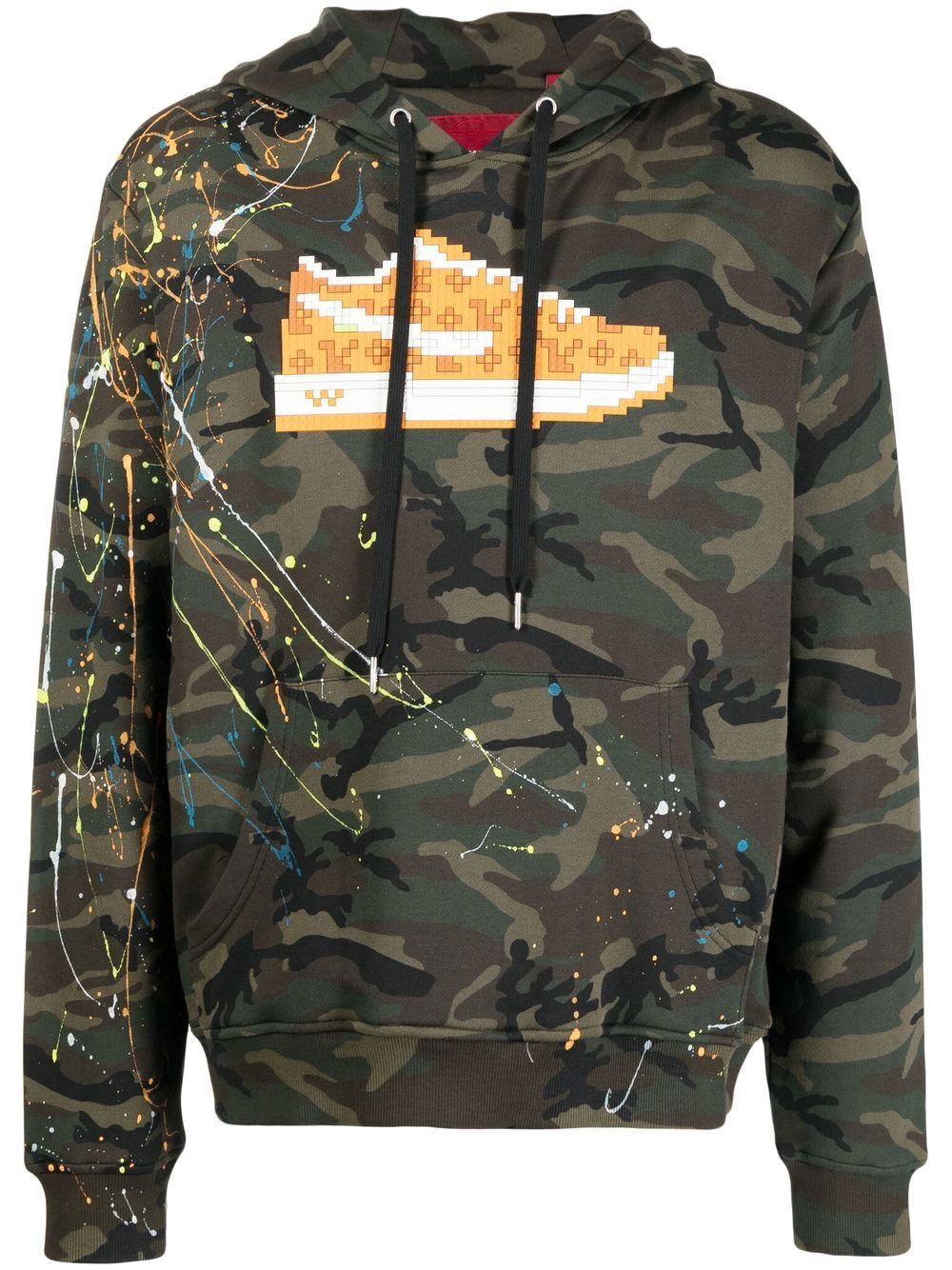 Mostly Heard Rarely Seen 8-Bit camouflage-print long-sleeve hoodie - Green von Mostly Heard Rarely Seen 8-Bit