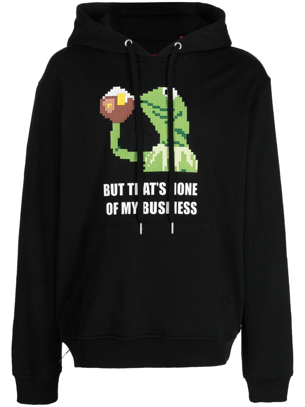 Mostly Heard Rarely Seen 8-Bit graphic-print cotton hoodie - Black von Mostly Heard Rarely Seen 8-Bit