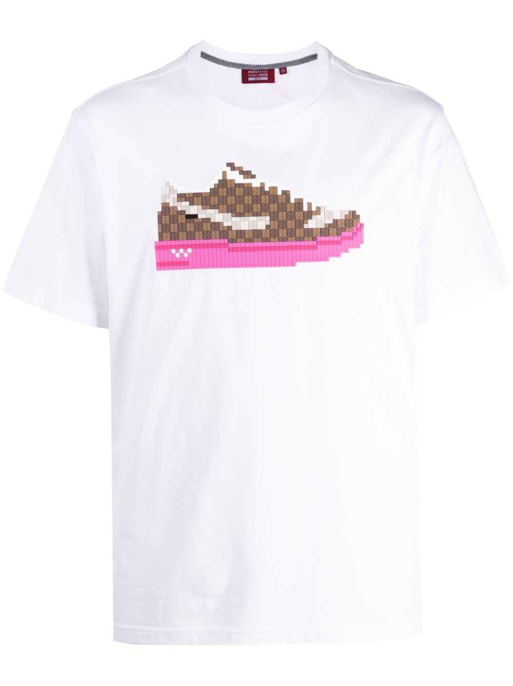 Mostly Heard Rarely Seen 8-Bit sneaker-print cotton T-shirt - White von Mostly Heard Rarely Seen 8-Bit