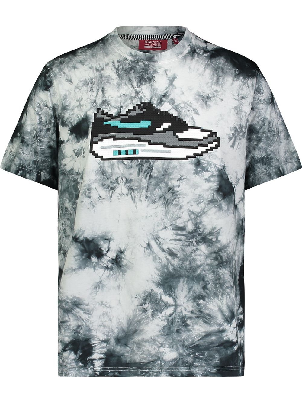 Mostly Heard Rarely Seen 8-Bit sneaker tie-dye print T-shirt - Black von Mostly Heard Rarely Seen 8-Bit