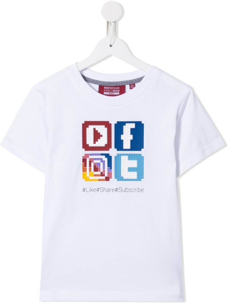 Mostly Heard Rarely Seen 8-Bit social media T-shirt - White von Mostly Heard Rarely Seen 8-Bit