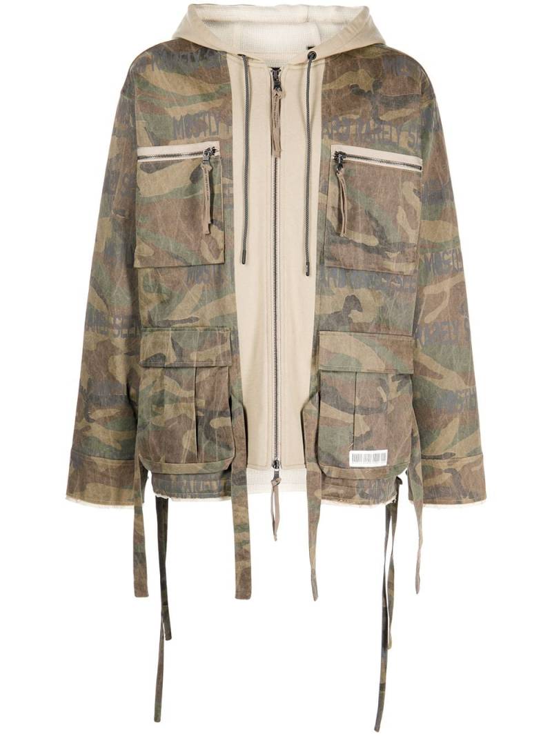 Mostly Heard Rarely Seen M65 camouflage zip hybrid jacket - Green von Mostly Heard Rarely Seen