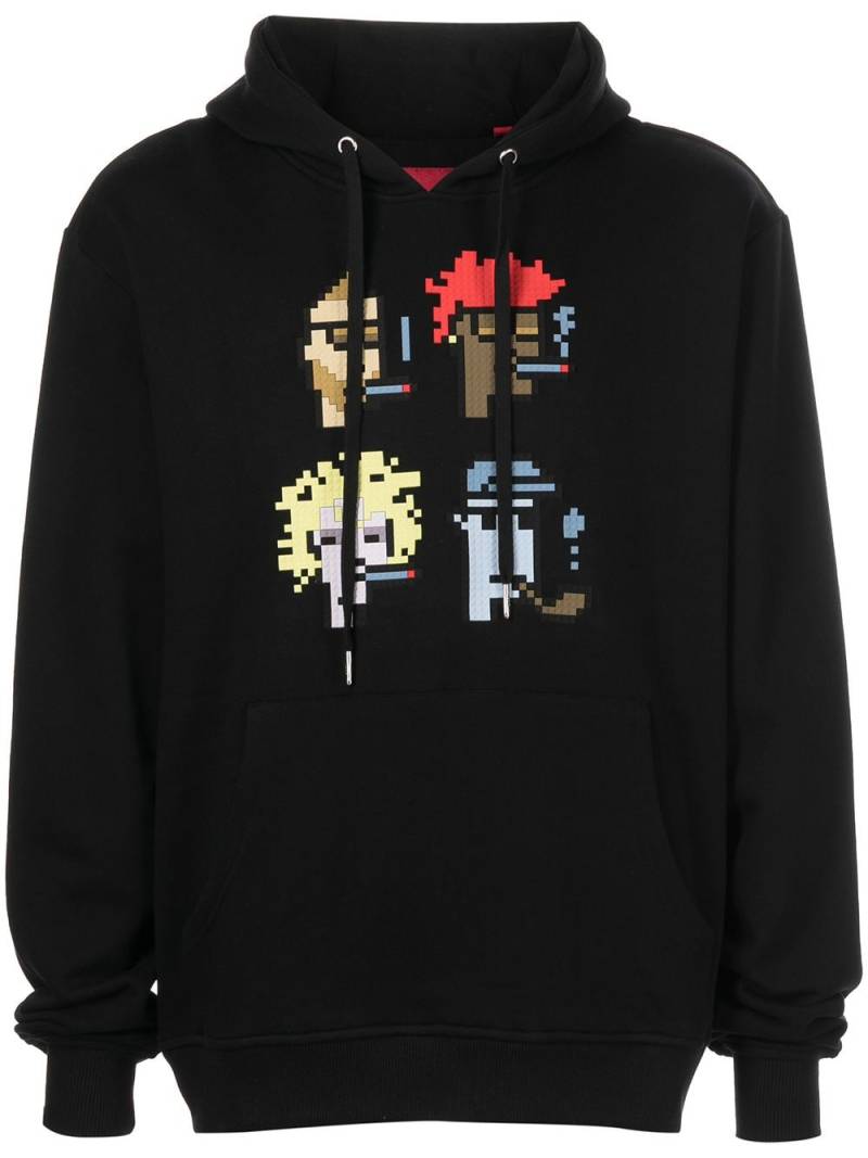 Mostly Heard Rarely Seen 8-Bit Smoking Kills print hoodie - Black von Mostly Heard Rarely Seen 8-Bit