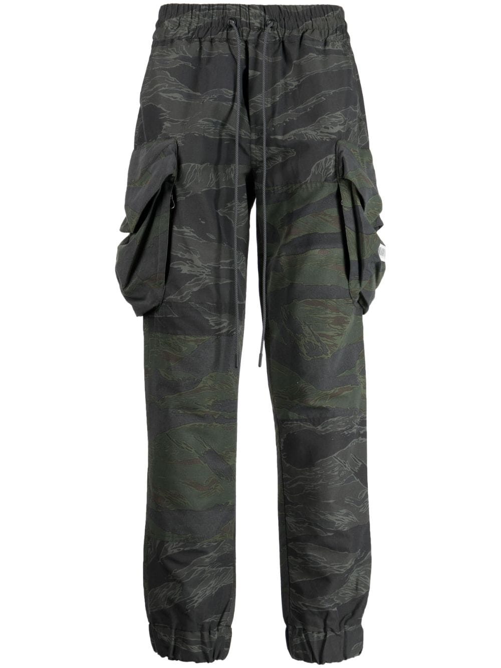 Mostly Heard Rarely Seen camouflage-pattern panelled cargo trousers - Green von Mostly Heard Rarely Seen