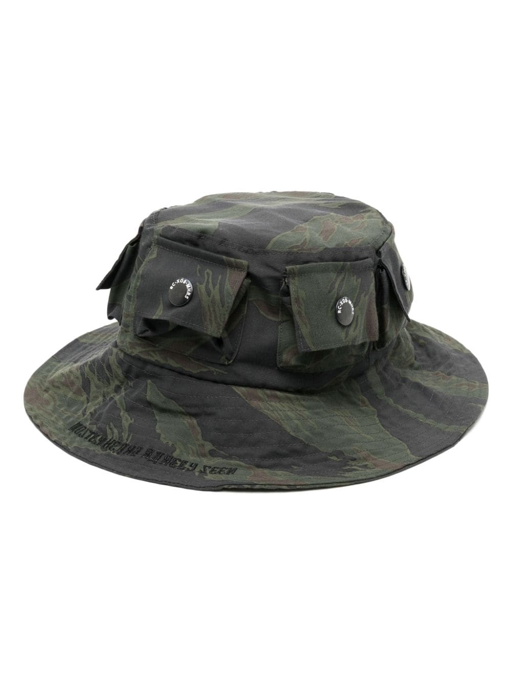 Mostly Heard Rarely Seen camouflage-print cotton bucket hat - Green von Mostly Heard Rarely Seen