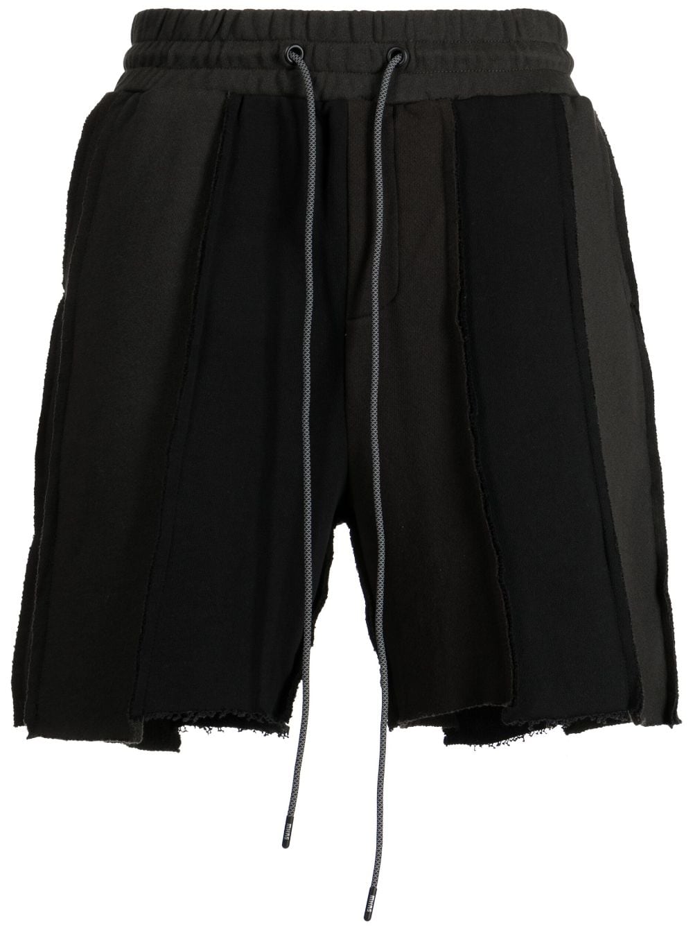 Mostly Heard Rarely Seen exposed-seam cotton track shorts - Black von Mostly Heard Rarely Seen