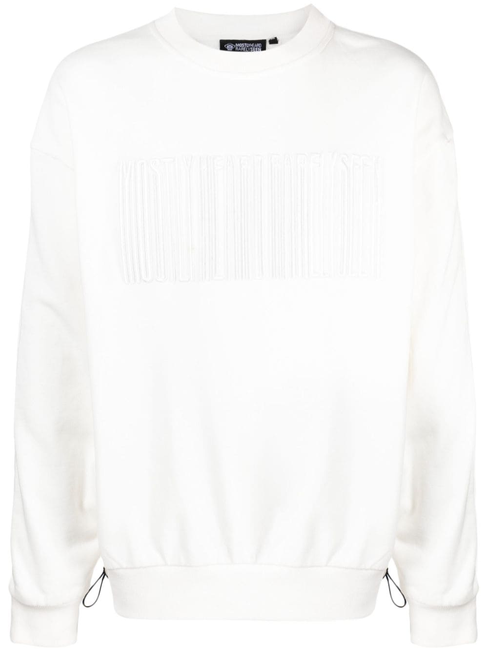 Mostly Heard Rarely Seen logo-embroidered panelled sweatshirt - White von Mostly Heard Rarely Seen