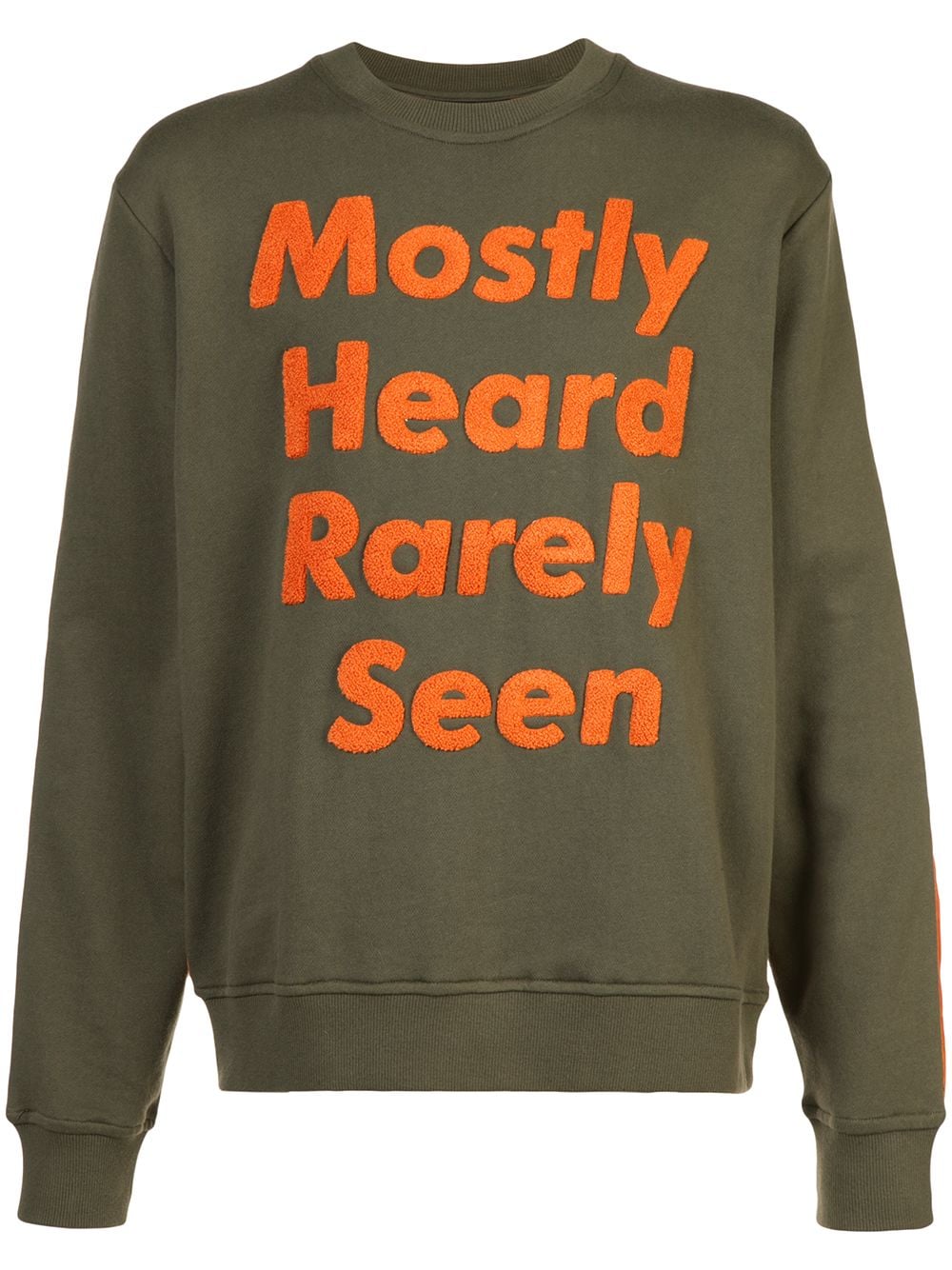 Mostly Heard Rarely Seen logo patch sweatshirt - Green von Mostly Heard Rarely Seen