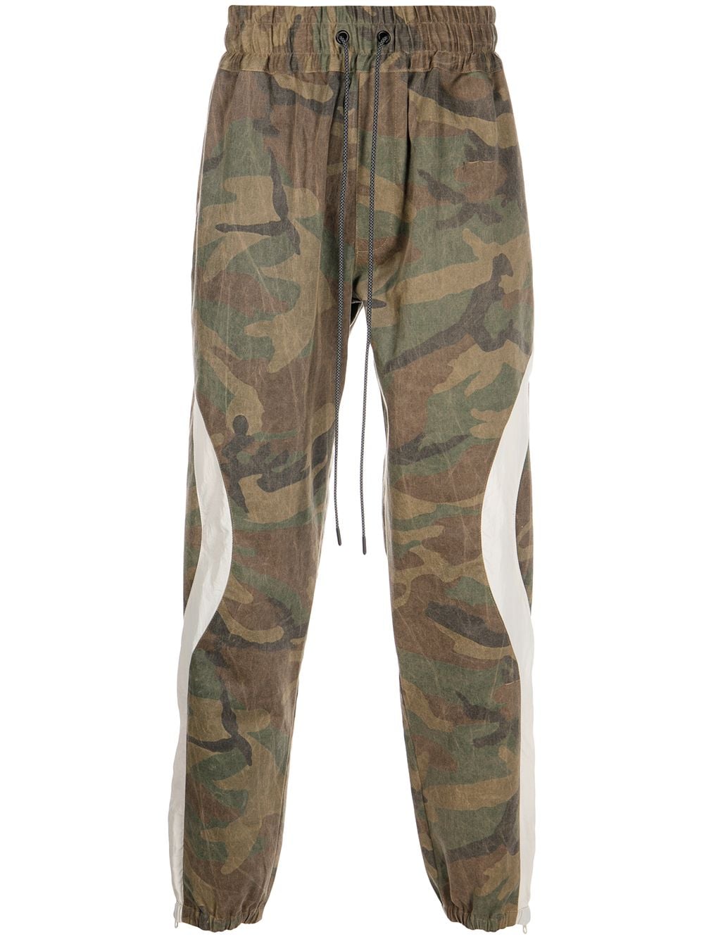 Mostly Heard Rarely Seen panelled camouflage tapered joggers - Brown von Mostly Heard Rarely Seen