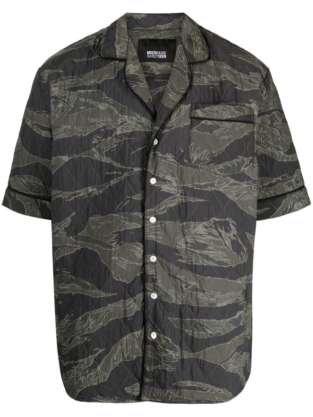 Mostly Heard Rarely Seen quilted camouflage-print cotton shirt - Green von Mostly Heard Rarely Seen