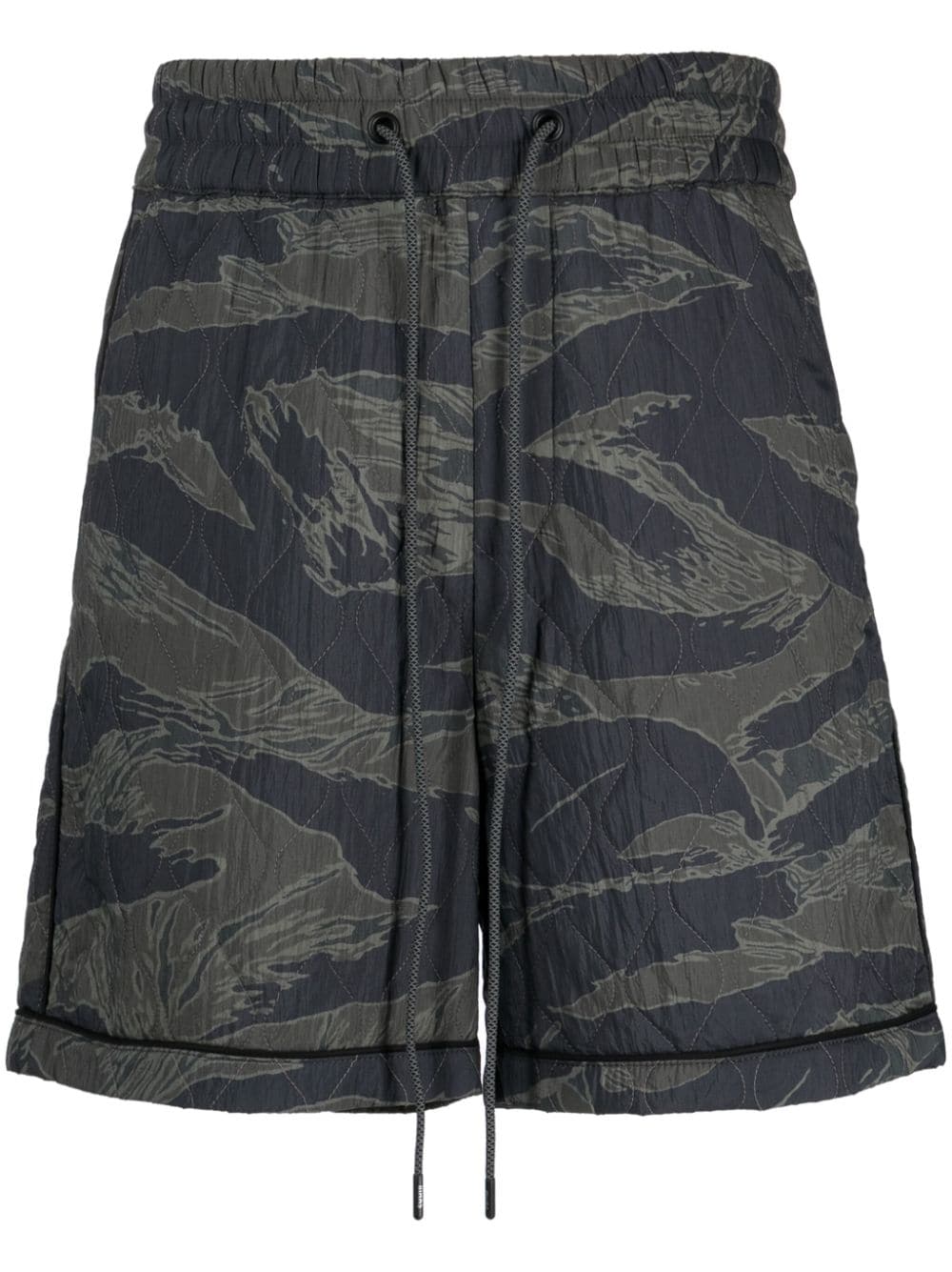 Mostly Heard Rarely Seen quilted camouflage track shorts - Green von Mostly Heard Rarely Seen