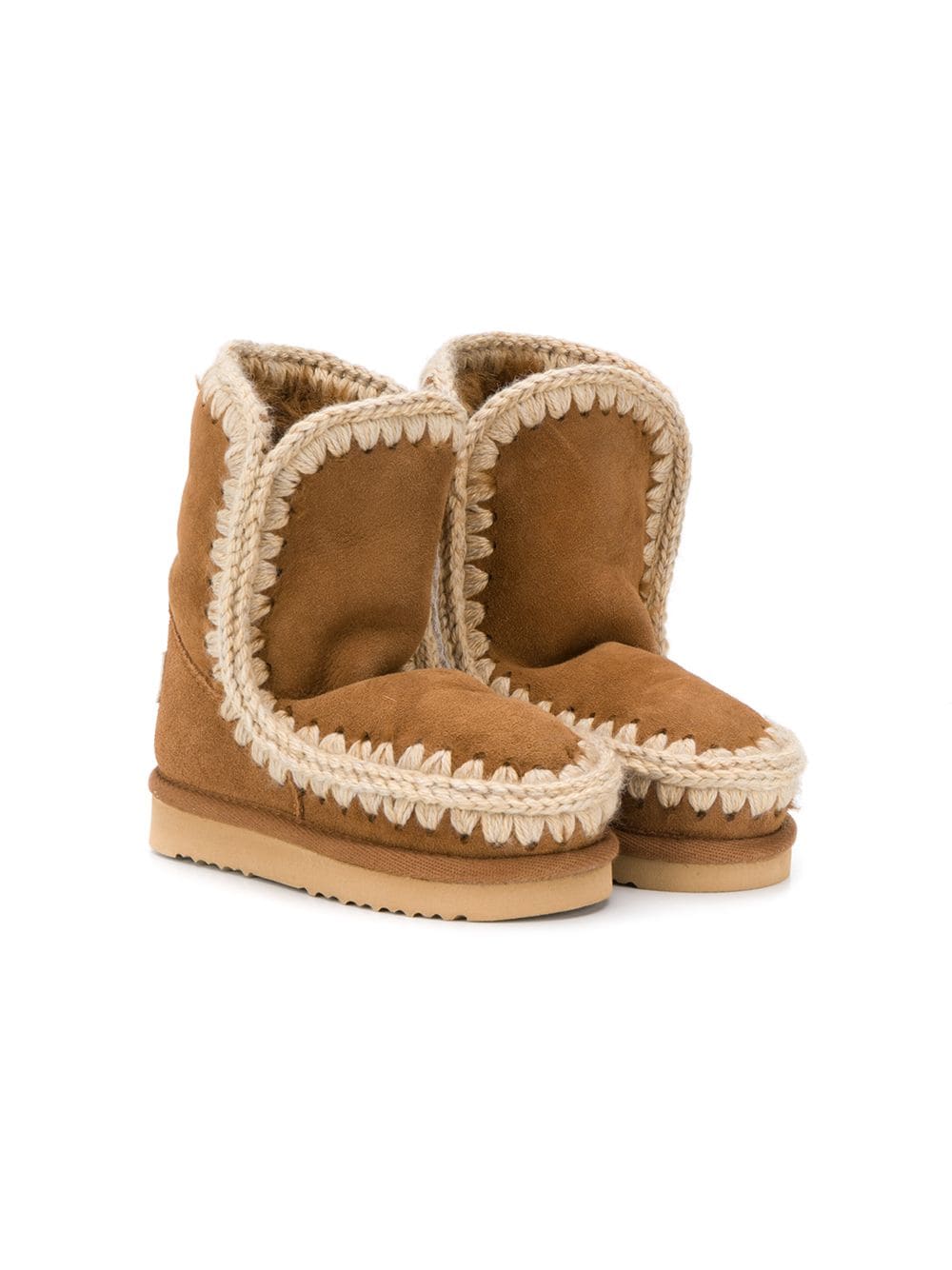 Mou Kids mid-calf Eskimo boots - Brown von Mou Kids