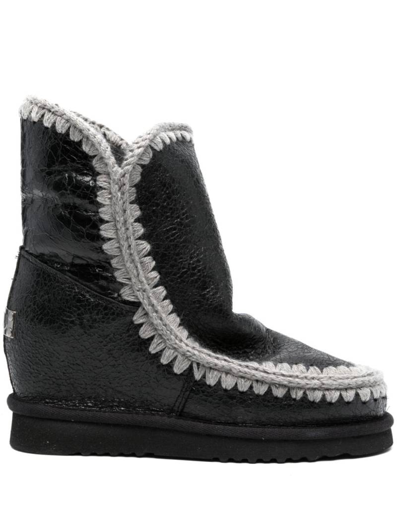 Mou Eskimo 24 contrast-stitching boots - Black von Mou