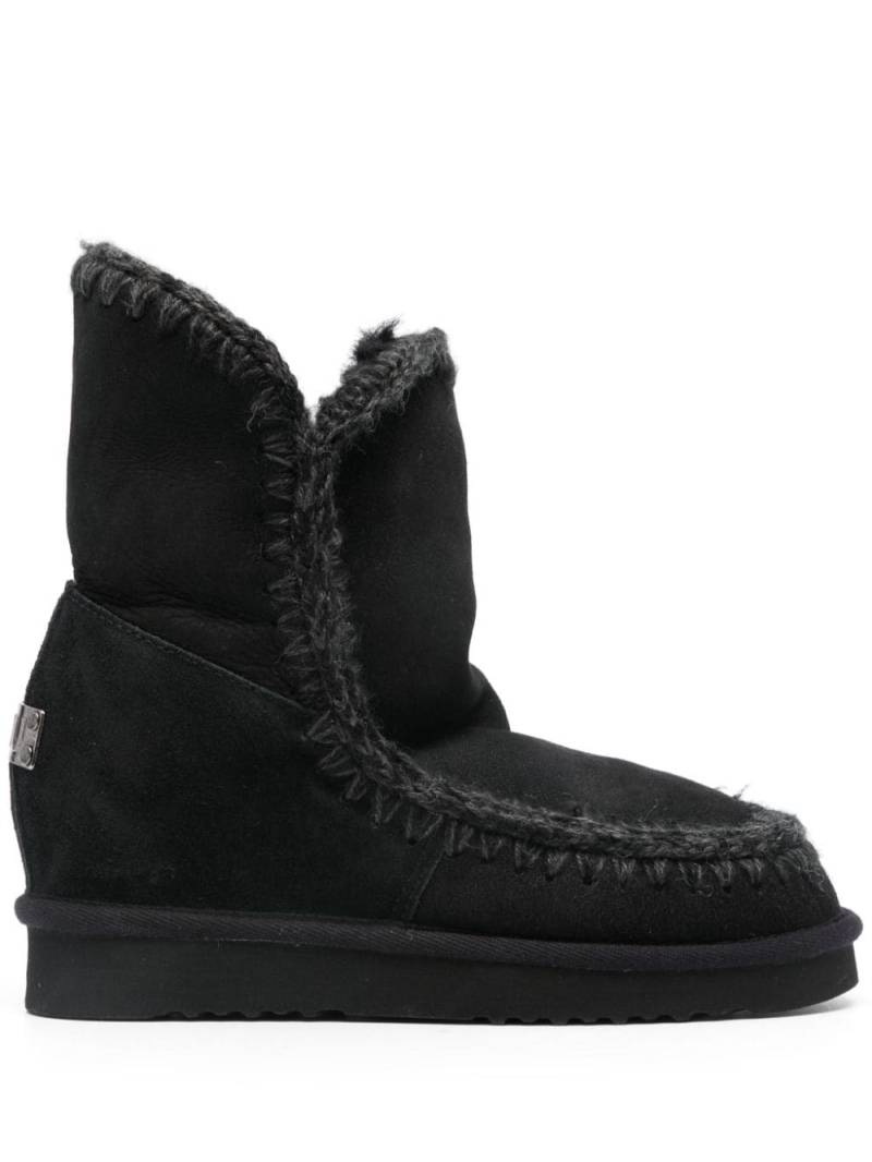 Mou Eskimo 35mm wedge boots - Black von Mou