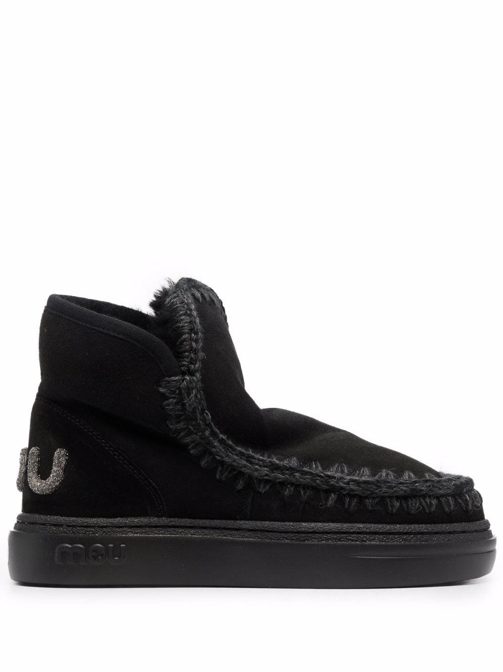 Mou Eskimo leather boots - Black von Mou