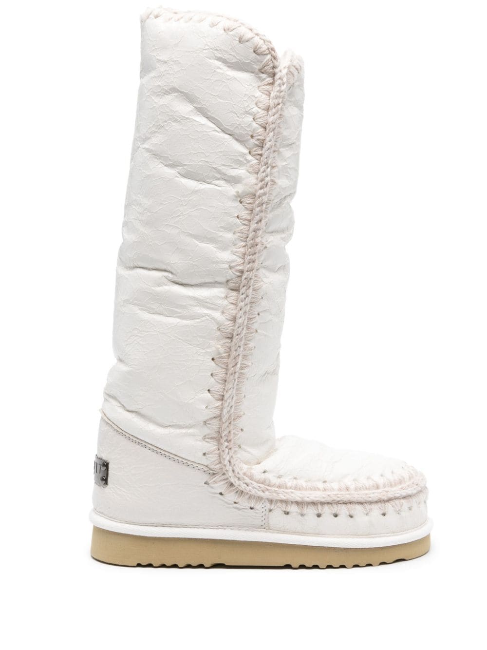 Mou Eskimo logo-patch boots - White von Mou