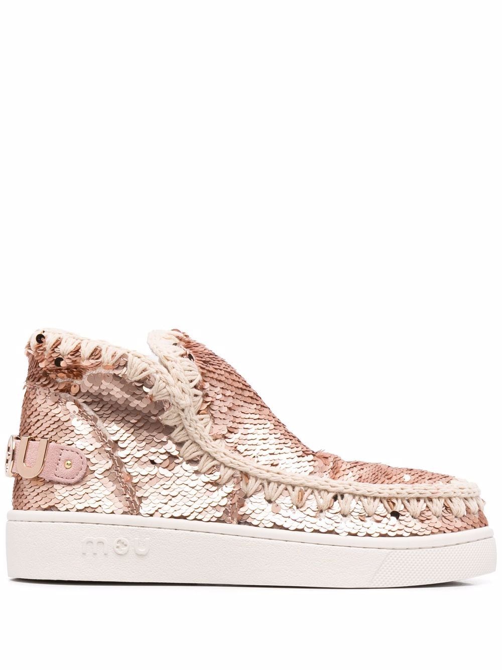 Mou Eskimo sequin-embellished boots - Neutrals von Mou