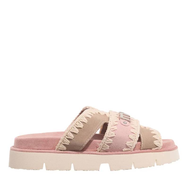 Mou Sandalen - Bio Sandal Bicolor - Metal Log - Gr. 36 (EU) - in Beige - für Damen von Mou