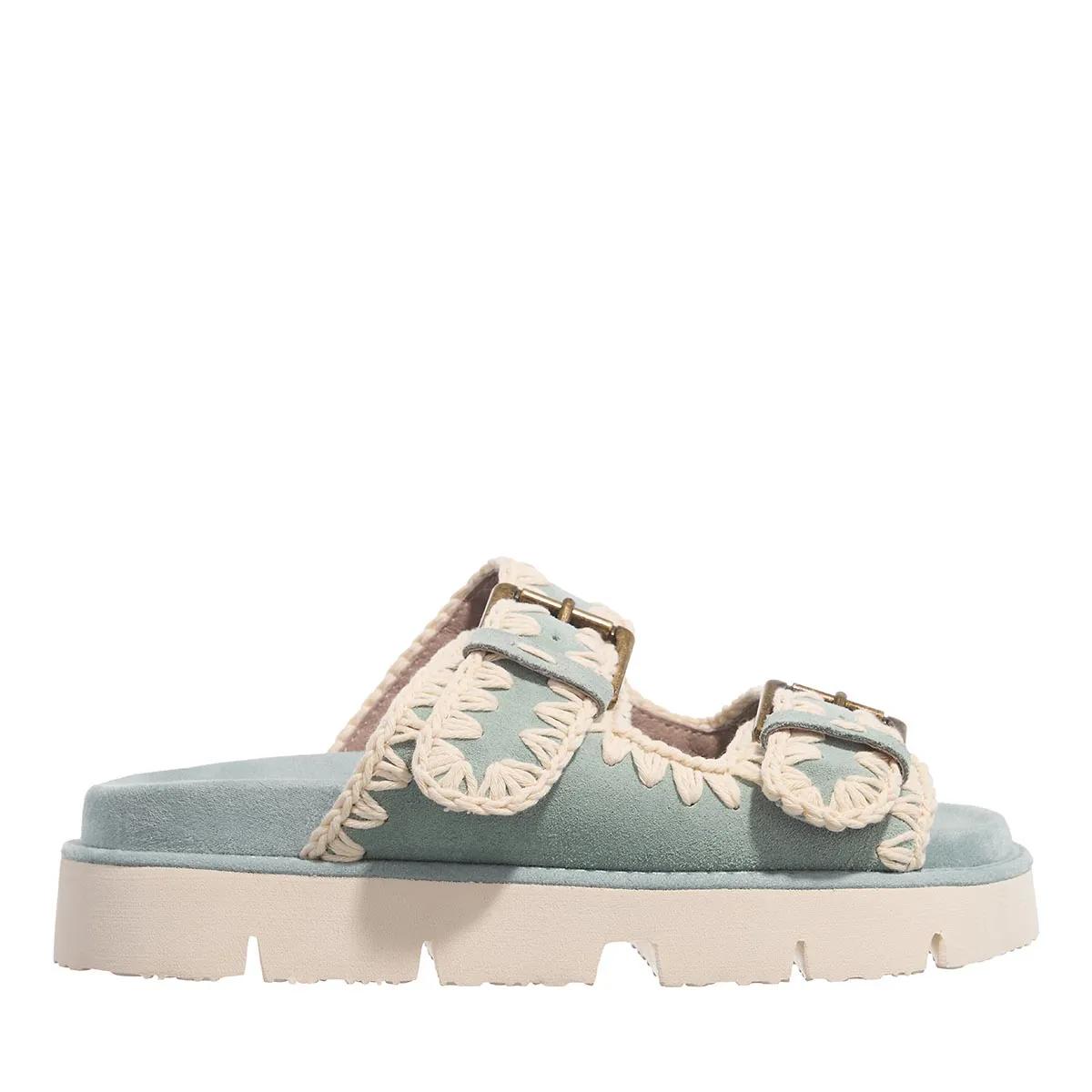Mou Sandalen - Bio Sandal Two Buckles - Gr. 36 (EU) - in Blau - für Damen von Mou