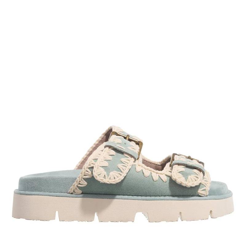 Mou Sandalen - Bio Sandal Two Buckles - Gr. 36 (EU) - in Blau - für Damen von Mou