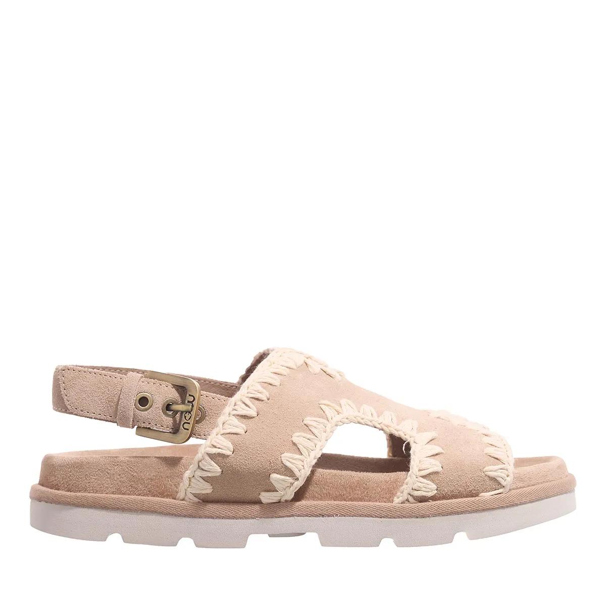 Mou Sandalen - Low Bio Sandal With Back Strap - Gr. 36 (EU) - in Beige - für Damen von Mou
