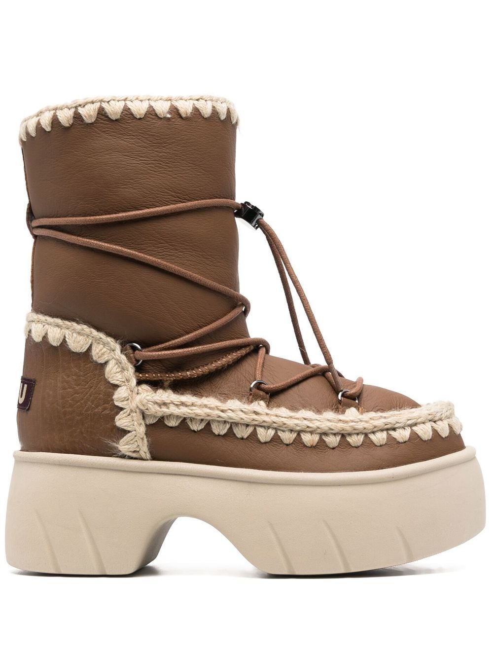 Mou chunky padded snow boots - Brown von Mou