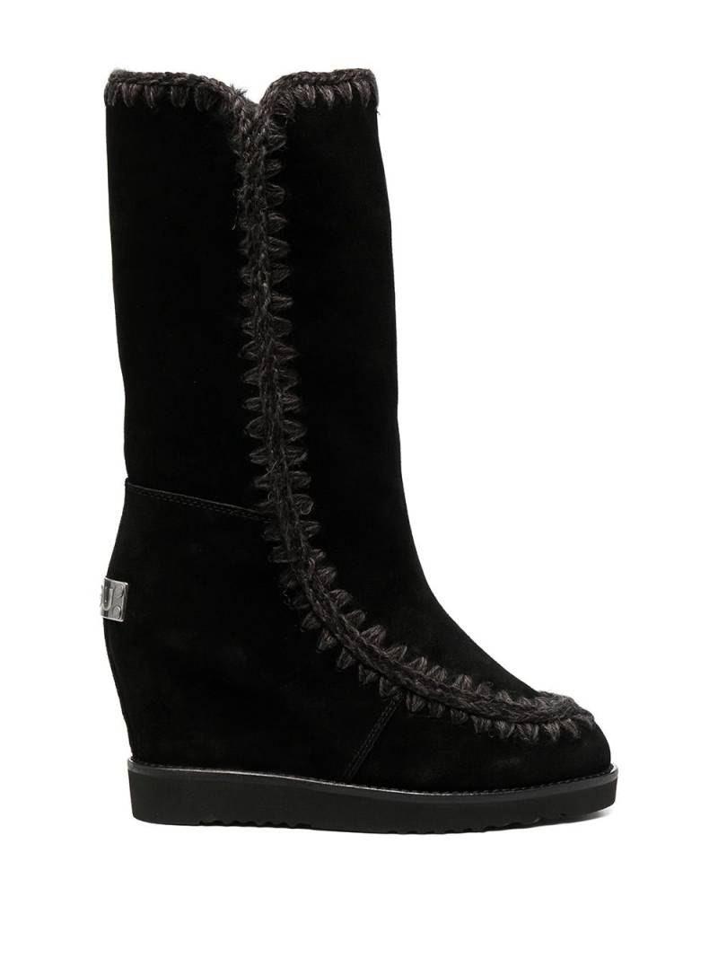 Mou mid-calf slip-on boots - Black von Mou