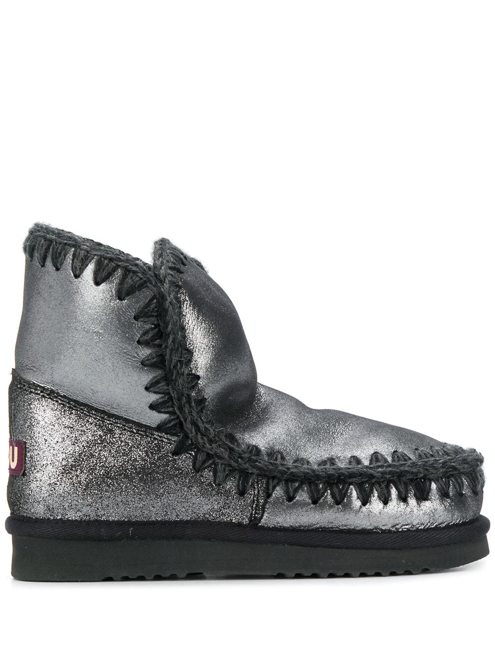 Mou woven detail boots - Black von Mou