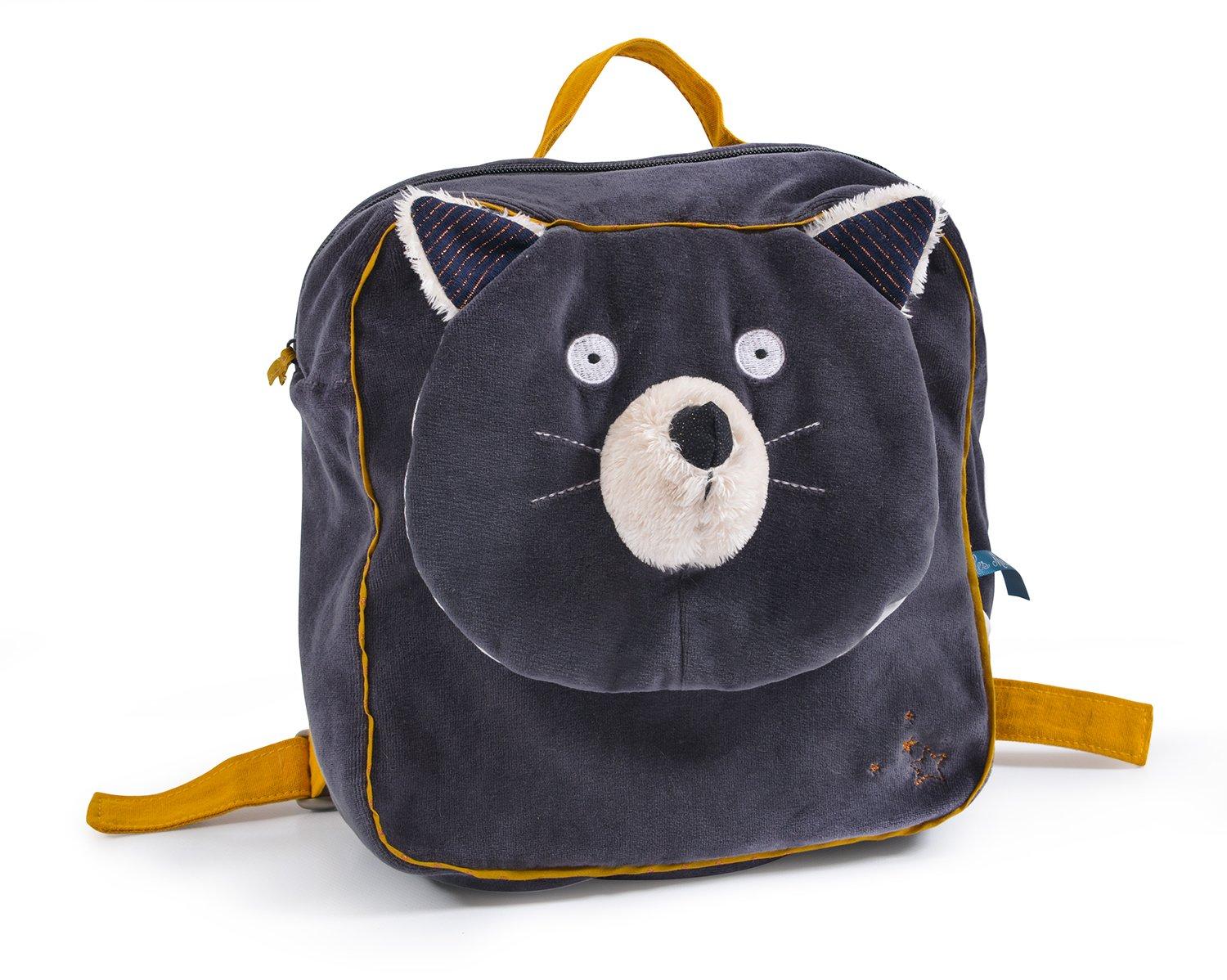 Les Moustaches, Kinder-rucksack Alphonse Mädchen Grau ONE SIZE von Moulin Roty