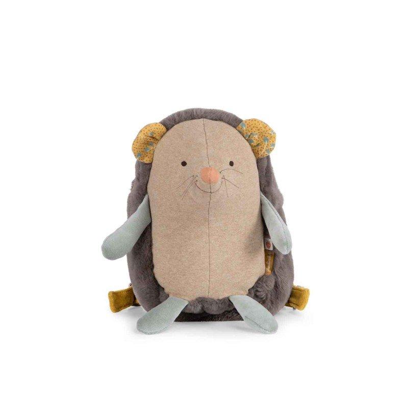 Rucksack Igel Trois Petits Lapins Mädchen Grau ONE SIZE von Moulin Roty