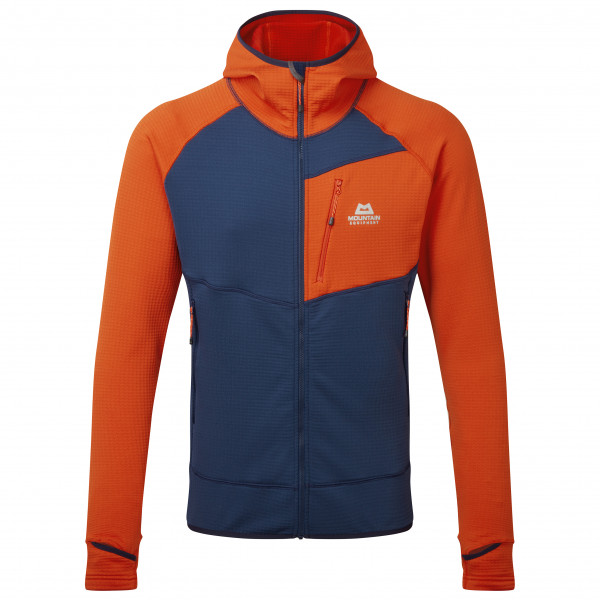 Mountain Equipment - Eclipse Hooded Jacket - Fleecejacke Gr XXL blau/rot von Mountain Equipment