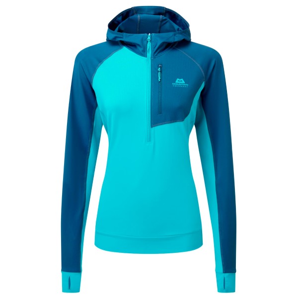 Mountain Equipment - Women's Aiguille Hooded Top - Hoodie Gr 10 türkis/blau von Mountain Equipment