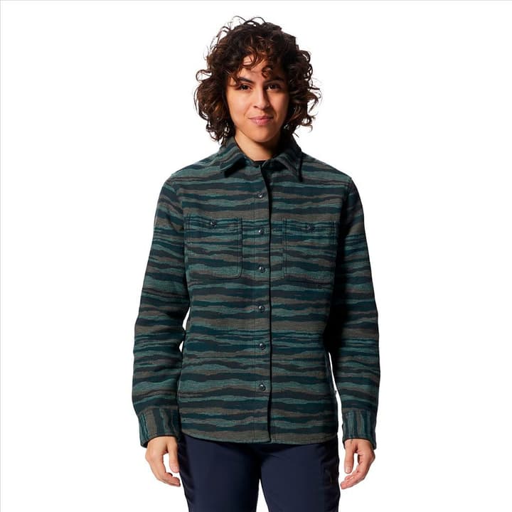 Mountain Hardwear W Granite Peak Long Sleeve Flannel Shirt Bluse petrol von MOUNTAIN HARDWEAR