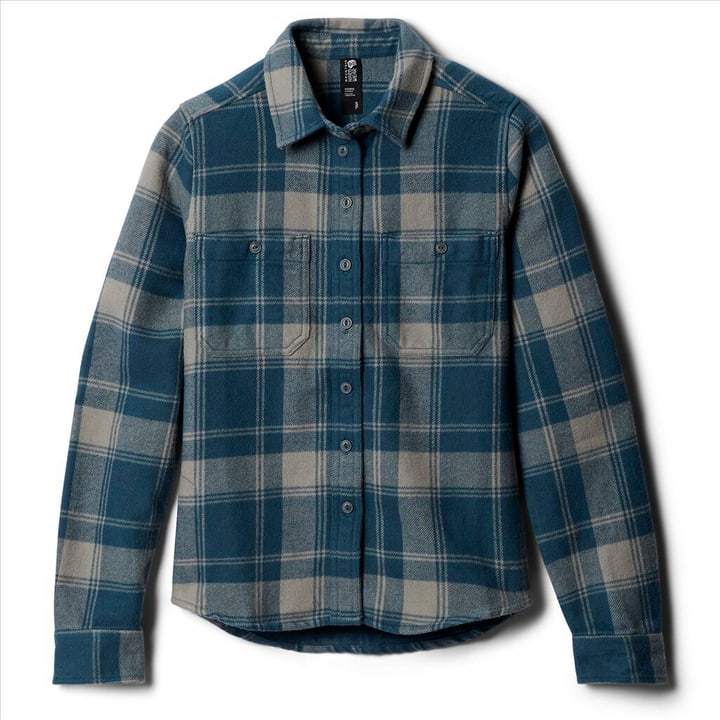 Mountain Hardwear W Plusher Long Sleeve Shirt Bluse petrol von MOUNTAIN HARDWEAR