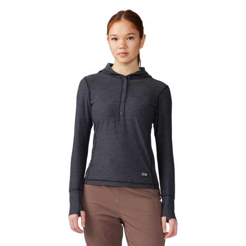 Mountain Hardwear Damen Chill Action Hoody - schwarz (Grösse: L) von Mountain Hardwear