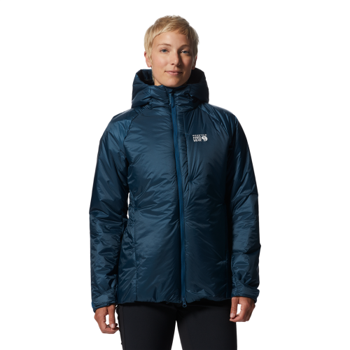 Mountain Hardwear Damen Compressor Hoody - blau (Grösse: L) von Mountain Hardwear