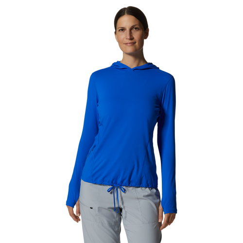 Mountain Hardwear Damen Crater Lake LS Hoody - blau (Grösse: M) von Mountain Hardwear