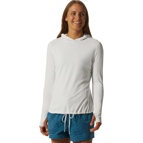 Mountain Hardwear Damen Crater Lake LS Hoody - weiss (Grösse: XS) von Mountain Hardwear