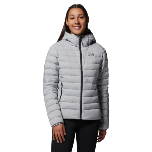 Mountain Hardwear Damen Deloro Down Full Zip Hoody - grau (Grösse: M) von Mountain Hardwear