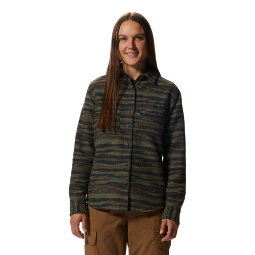 Mountain Hardwear Damen Granite Peak Long Sleeve Flannel Shirt - braun (Grösse: L) von Mountain Hardwear